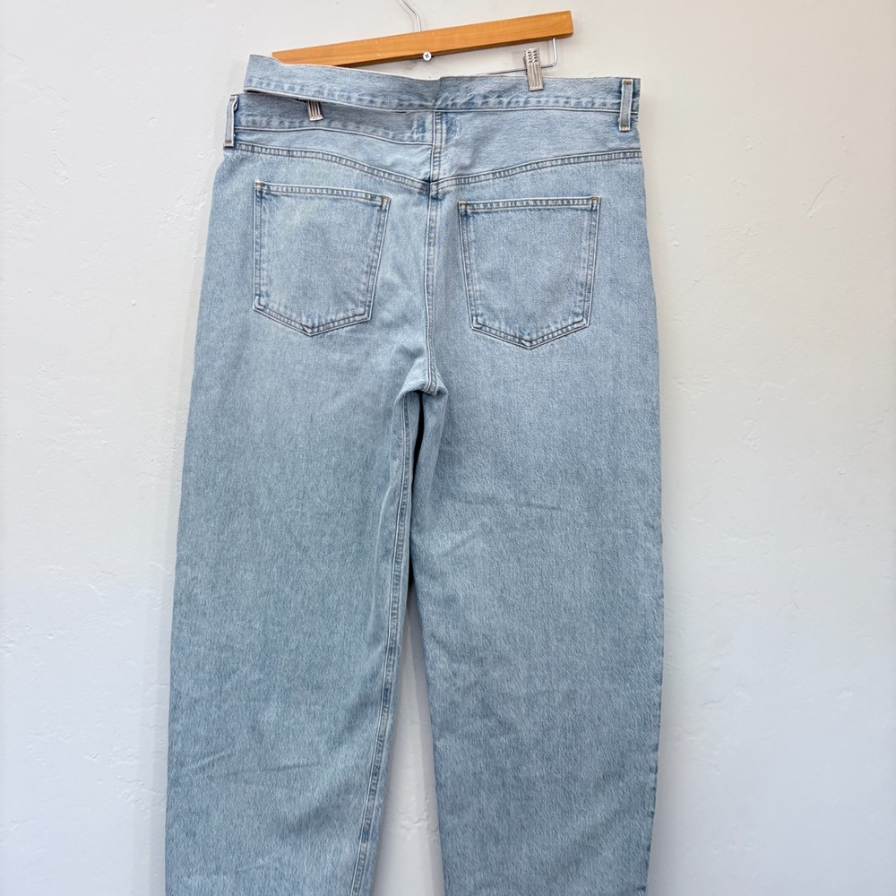 AGolde Broken Waistband Jeans Women Size 34 Blue Light Wash New - Picture 7 of 14
